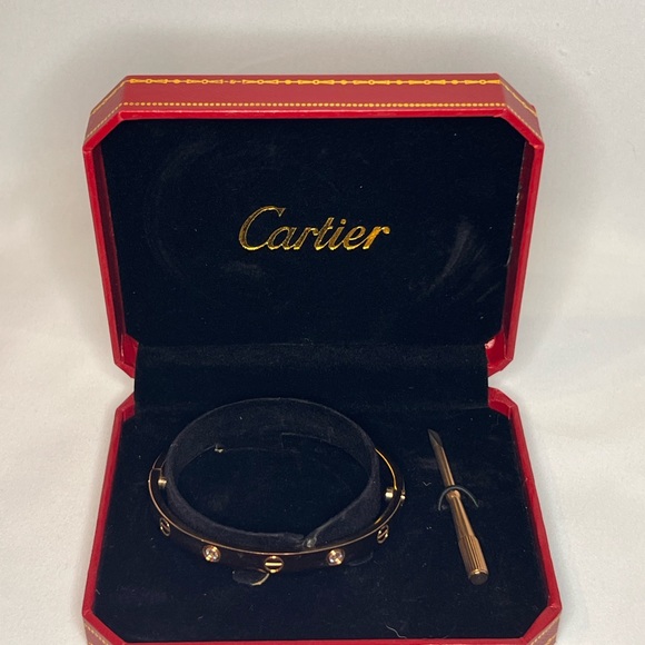 Cartier Red and Gold Jewelry Case - Picture 2 of 2